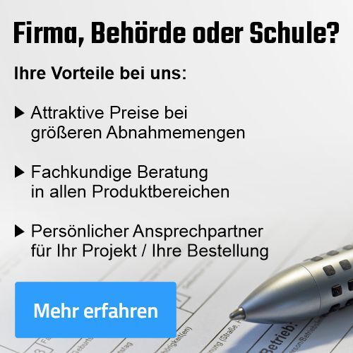 Informationen für Firmen, Behörden oder Schulen in Bezug auf einen Kauf in unserem Online-Shop