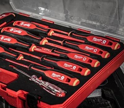 elektroinstallation werbeblock elektronik schraubendreher Produktbild elektroinstallation werbeblock elektronik schraubendreher