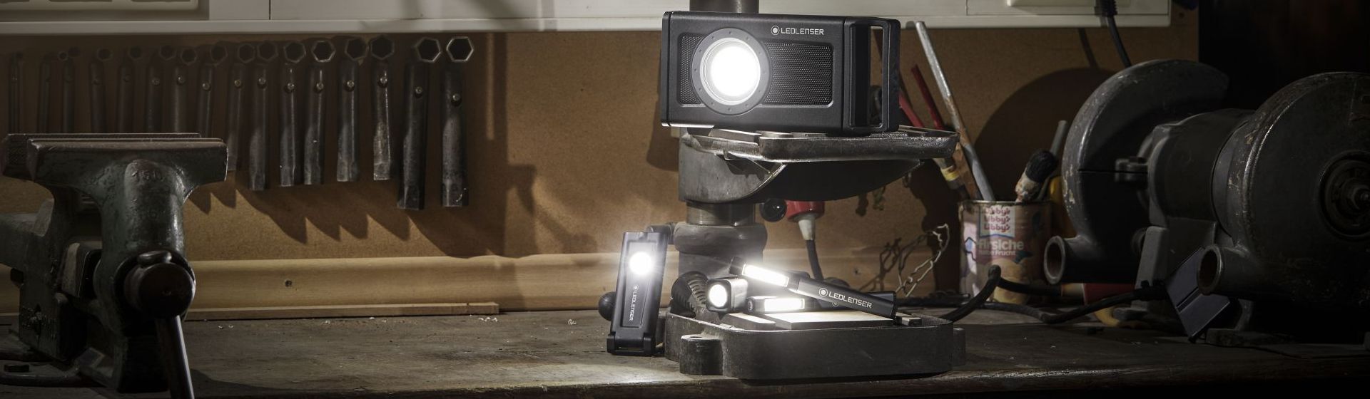 Ledlenser Arbeitsleuchten in der Werkstatt