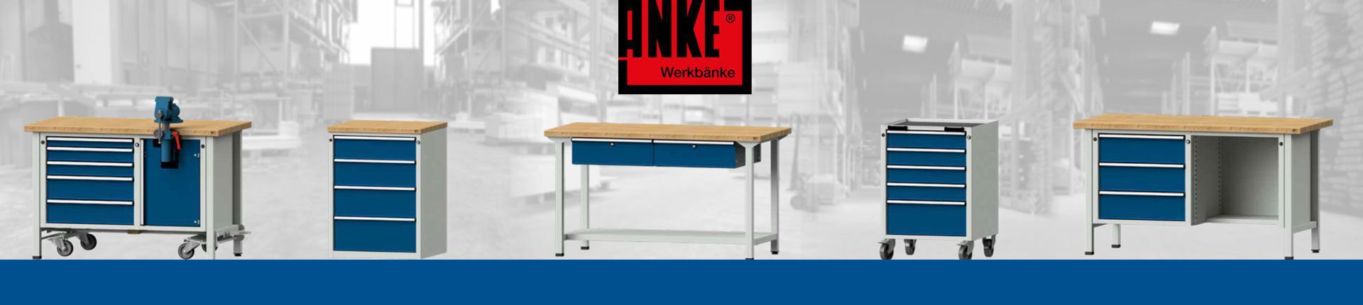 Einblick in das Sortiment von Anke Werkbänke