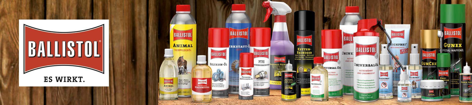 Ballistol Sortiment im Überblick Ballistol Sortiment im Überblick