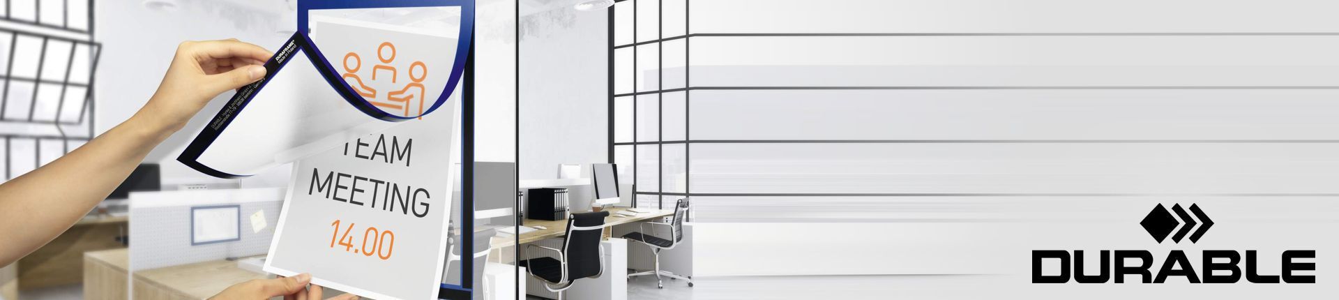 Durable DURAFRAME Info-Rahmen im Einsatz Durable DURAFRAME Info-Rahmen im Einsatz