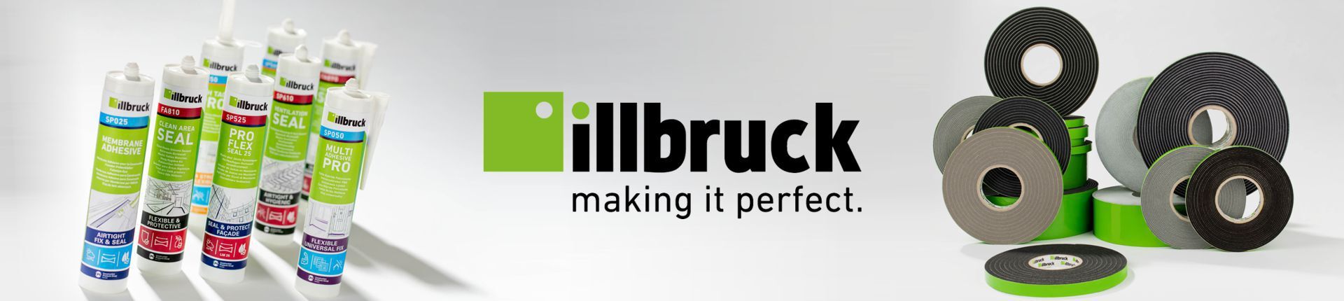 Einblick in das Sortiment von Illbruck Einblick in das Sortiment von Illbruck