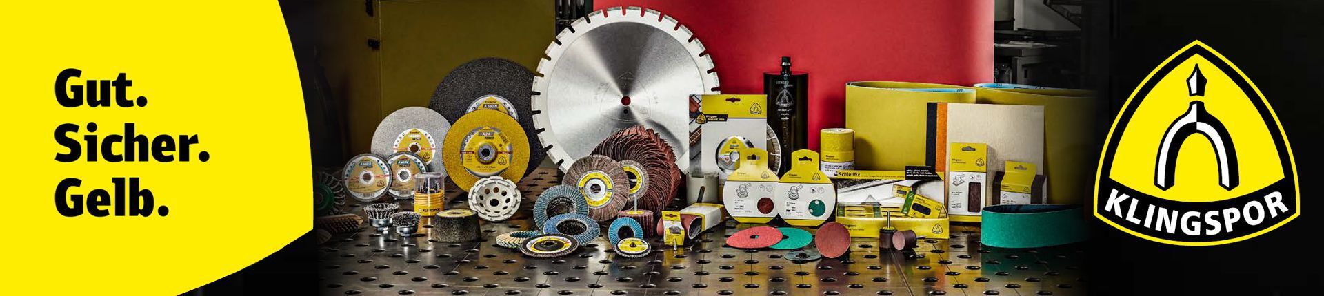Einblick in das Sortiment von Klingspor Einblick in das Sortiment von Klingspor