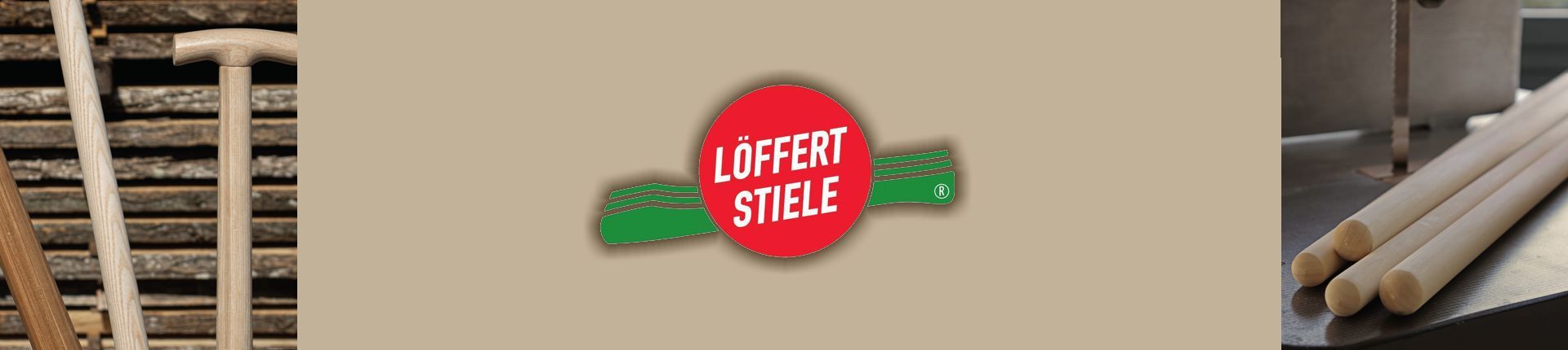 Einblick in das Sortiment von Löffert Stiele Einblick in das Sortiment von Löffert Stiele
