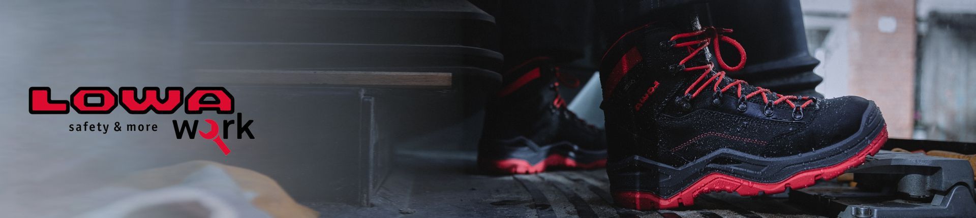 Lowa Work Herren-Arbeitsschuh in Nahaufnahme Lowa Work Herren-Arbeitsschuh in Nahaufnahme