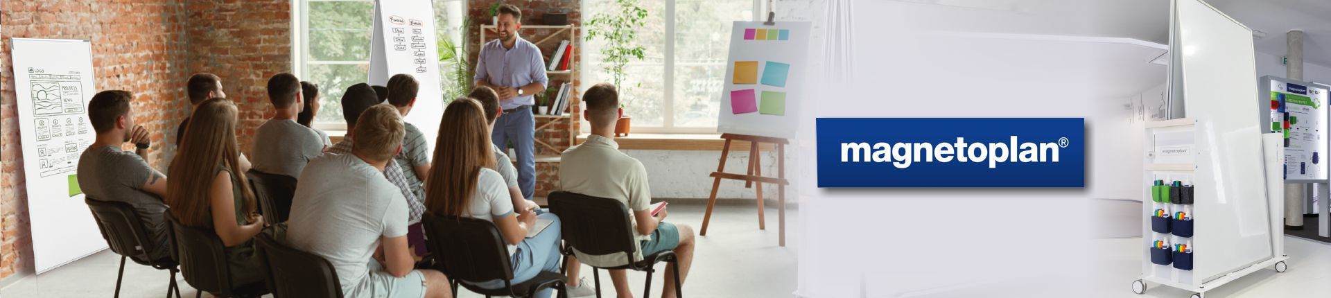 Magnetoplan Produkte im Einsatz bei einem Vortrag Magnetoplan Produkte im Einsatz bei einem Vortrag