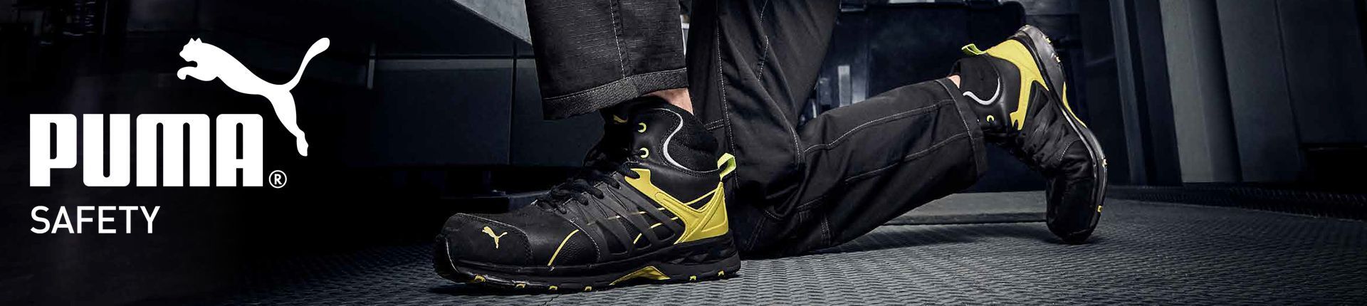 Puma Safety Arbeitsschuh in Nahaufnahme Puma Safety Arbeitsschuh in Nahaufnahme