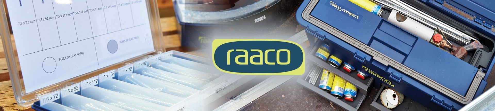 Einblick in das Sortiment von Raaco Einblick in das Sortiment von Raaco