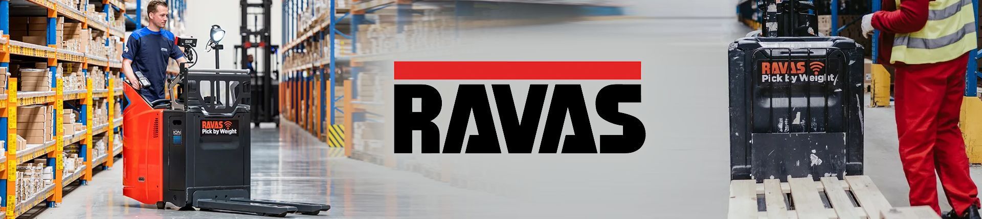 Ravas Hubwagen im Einsatz in einem Hochregallager