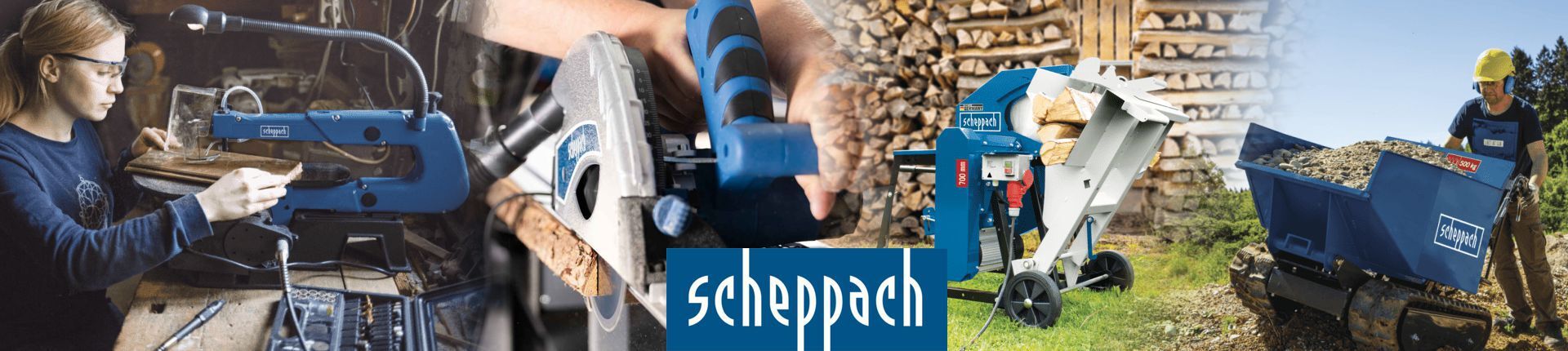 Einblick in das Sortiment von Scheppach Einblick in das Sortiment von Scheppach