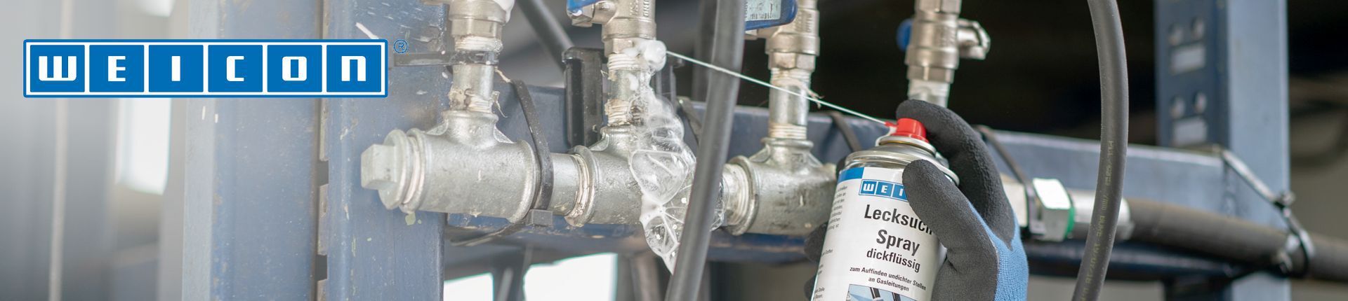 Weicon Lecksuchspray im Einsatz Weicon Lecksuchspray im Einsatz