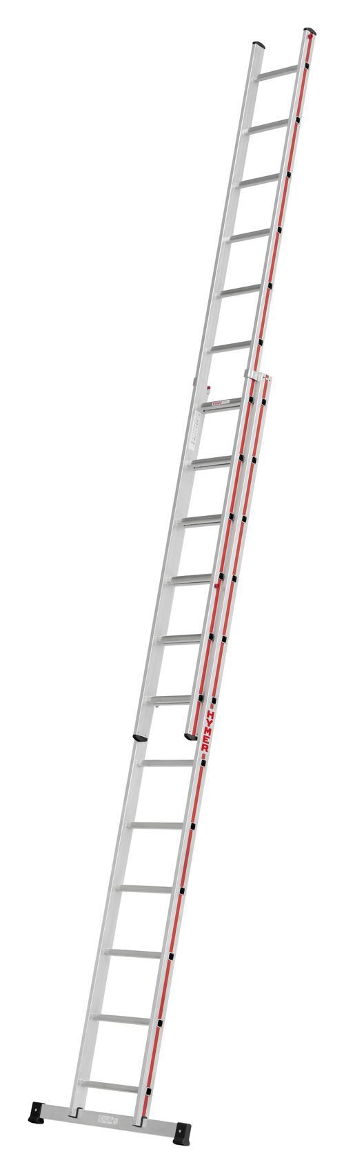 Hymer Schiebeleiter zweiteilig 2 x 12 Sprossen Arbeitshöhe 6,32 Meter Produktbild Hymer Schiebeleiter zweiteilig 2 x 12 Sprossen Arbeitshöhe 6,32 Meter