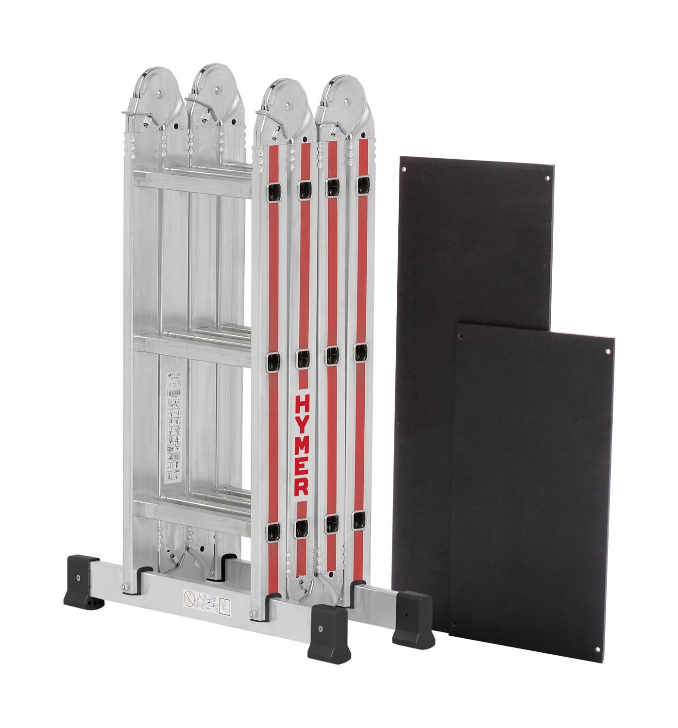 Hymer Vielzweckleiter 4x 3 Sprossen inklusive Plattform Modell 414312 zusammengeklappt mit Zubehör Produktbild Hymer Vielzweckleiter 4x 3 Sprossen inklusive Plattform Modell 414312 zusammengeklappt mit Zubehör bild 6