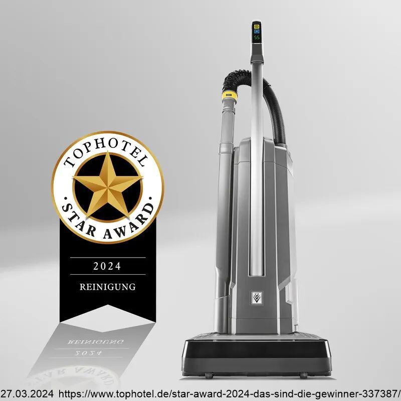 Auszeichnung Top Hotel Star Award 2024 für Kärcher Akku Teppichbürstsauger CV 30/2 Bp Teppichsauger Staubsauger
