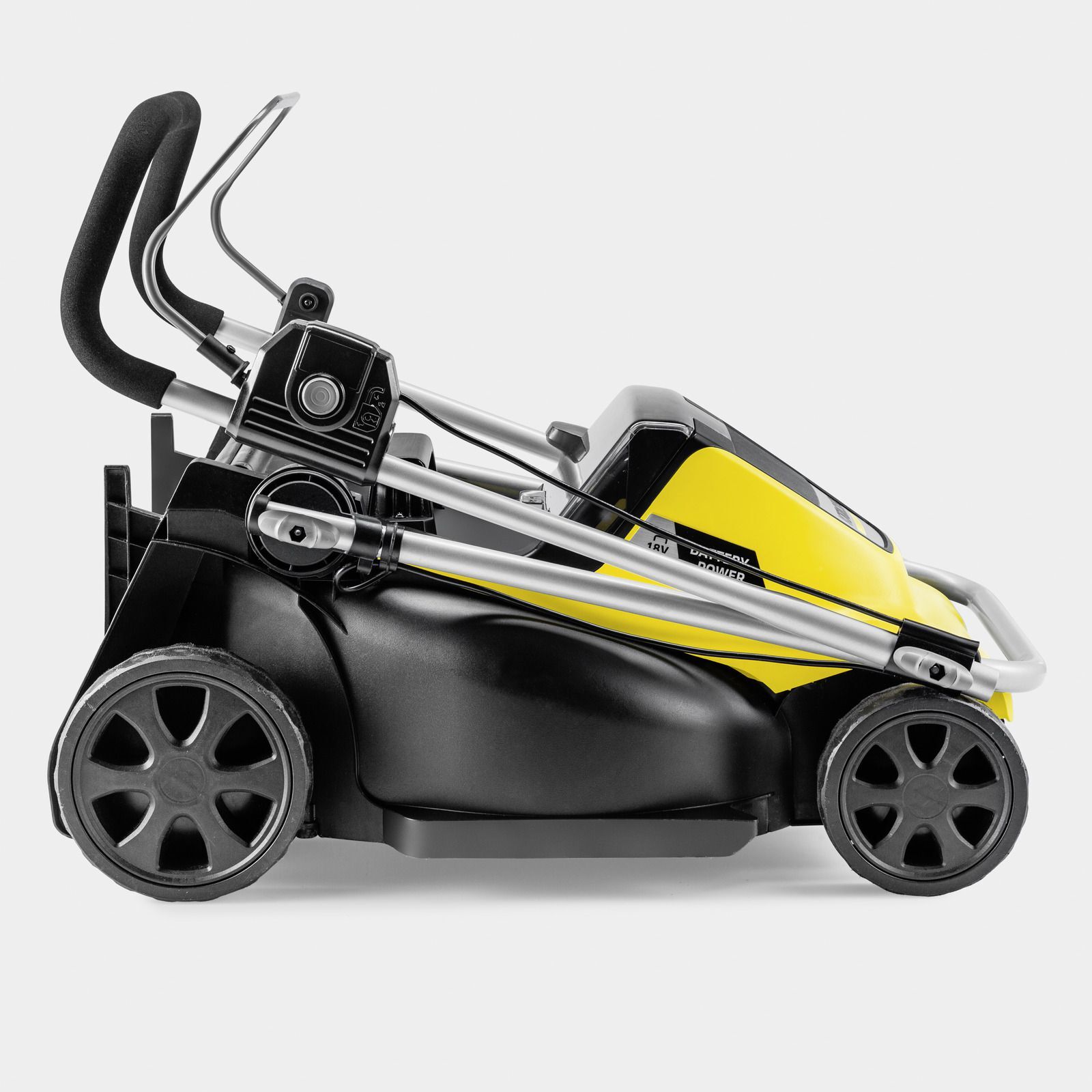 Kärcher Akku Rasenmäher LMO 4-18 Dual Battery Set zusammengeklappt Kärcher Akku Rasenmäher LMO 4-18 Dual Battery Set zusammengeklappt