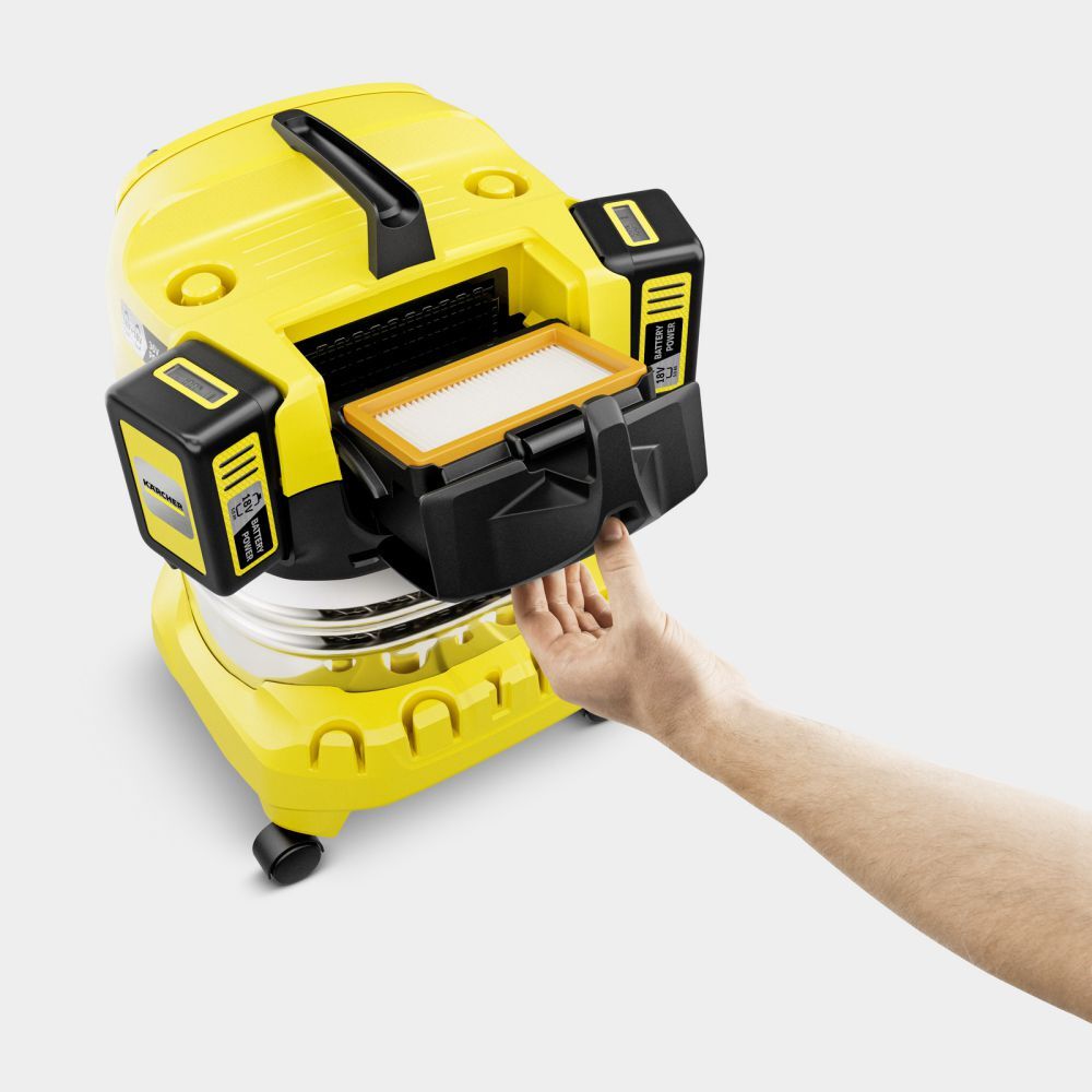 Kärcher Nass/Trockensauger WD 4-18 S Dual Battery Set Produktbild Kärcher Nass/Trockensauger WD 4-18 S Dual Battery Set bild 3