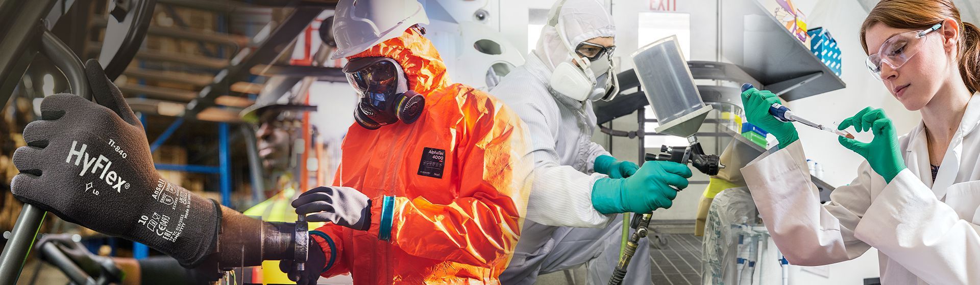 Ansell Chemikalienschutzhandschuhe in Aktion Ansell Chemikalienschutzhandschuhe in Aktion