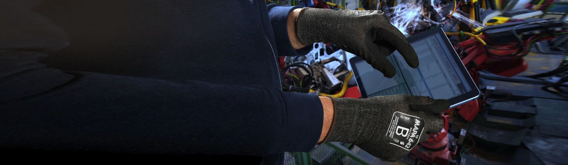 Mapa Strickhandschuhe in Aktion