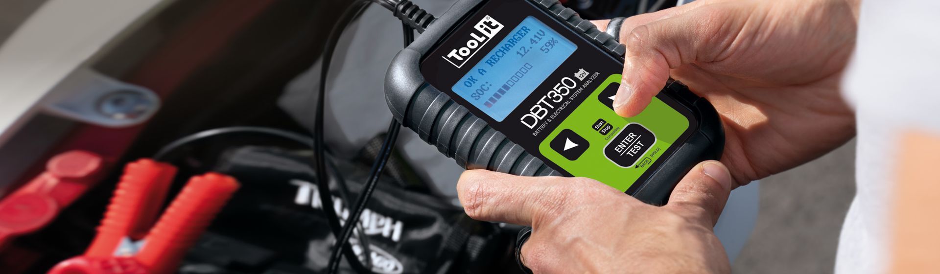 Gys Batterietester in Aktion Gys Batterietester in Aktion