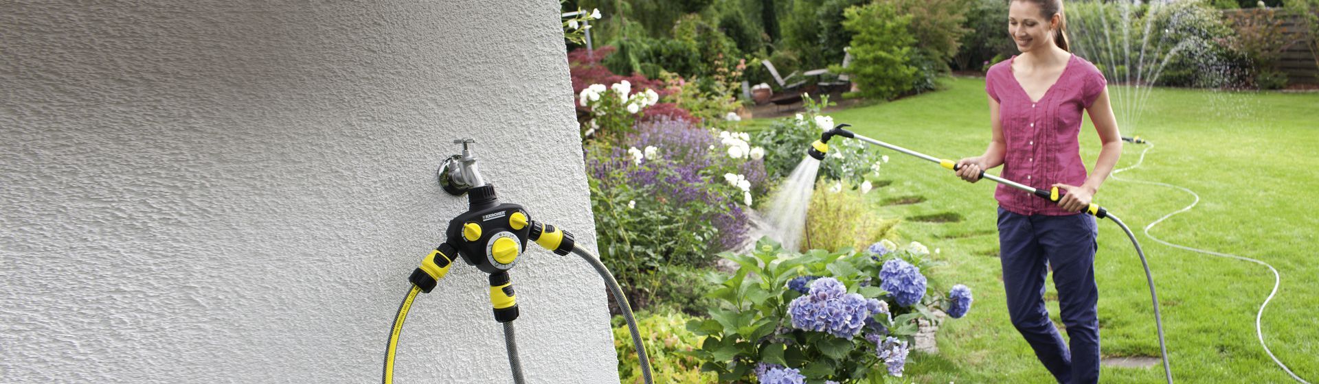 Kärcher Schlauch-Schraubsystem in Anwendung Kärcher Schlauch-Schraubsystem in Anwendung