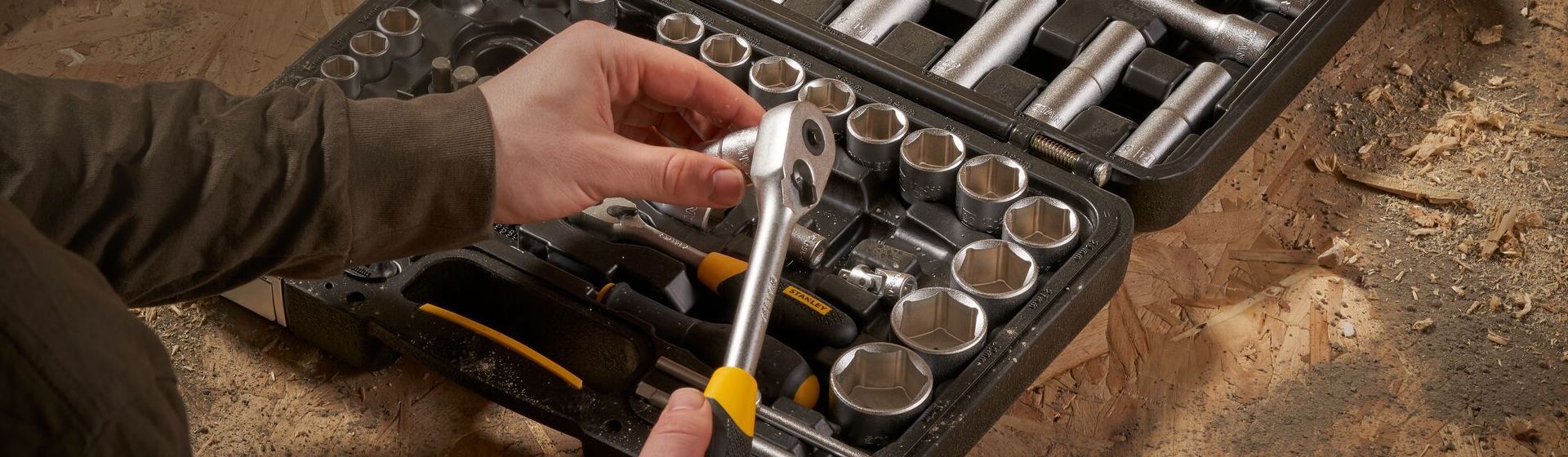 Ratschen und Schraubenschlüsselset von Stanley Ratschen und Schraubenschlüsselset von Stanley