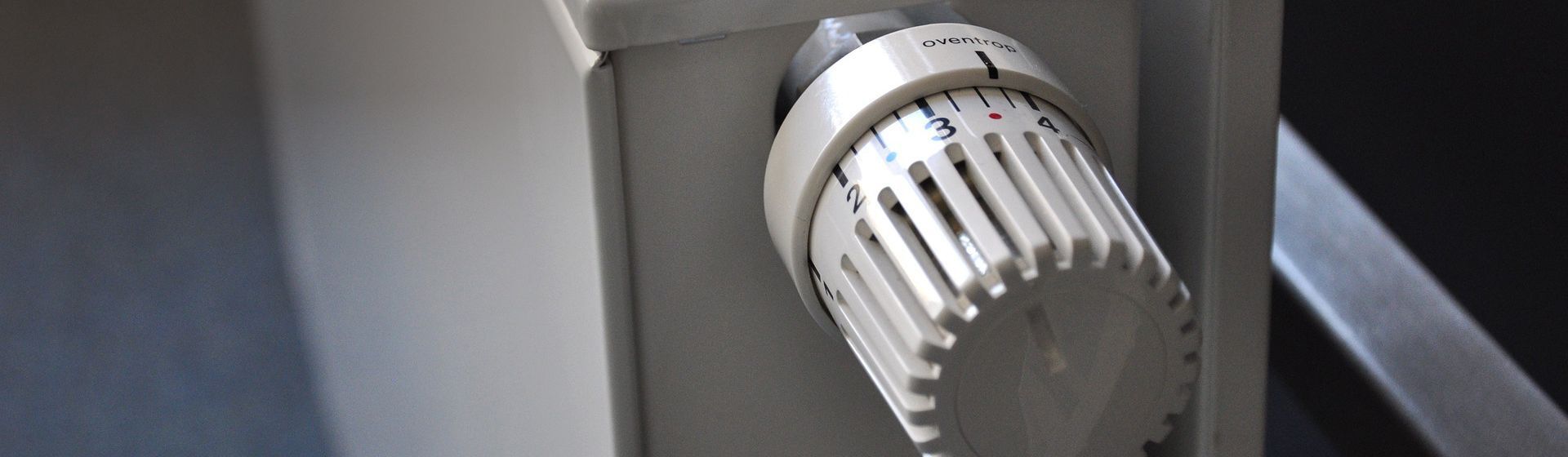 Heizkörperthermostat in Nahaufnahme