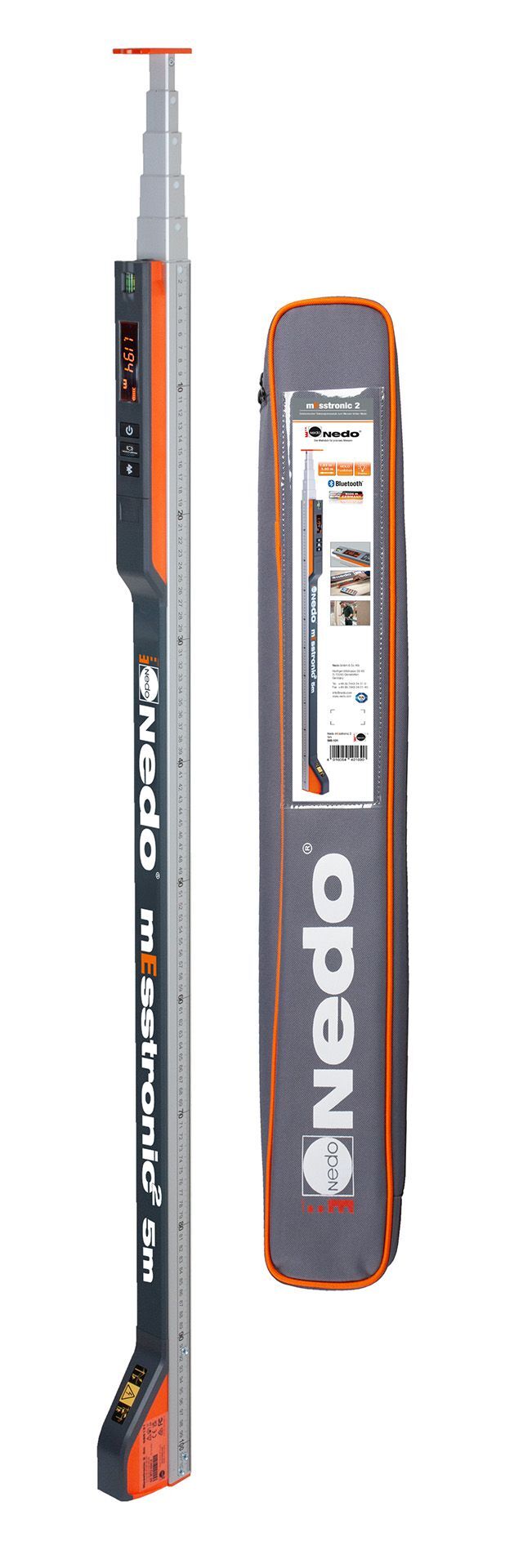 Produktbild Messtronic 2 1,04m - 5,00m mm/cm - Teilung Auflösung: 1 mm bild 2