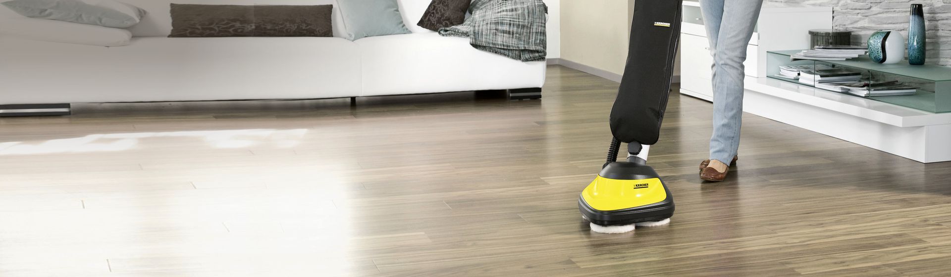 Kärcher Saugbohner in Aktion Kärcher Saugbohner in Aktion