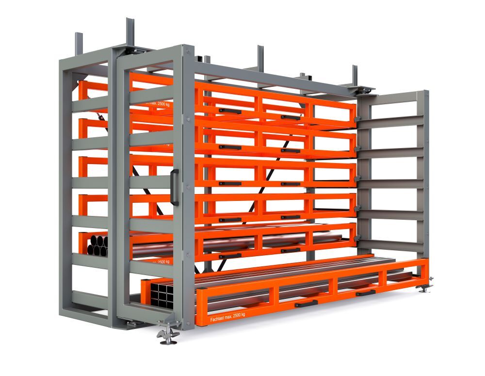 RR Kassetten Schubfachregal Typ RKS-DS 800/7 3420x1340/2015x2460 mm RAL 2004 Produktbild RR Kassetten Schubfachregal Typ RKS-DS 800/7 3420x1340/2015x2460 mm RAL 2004
