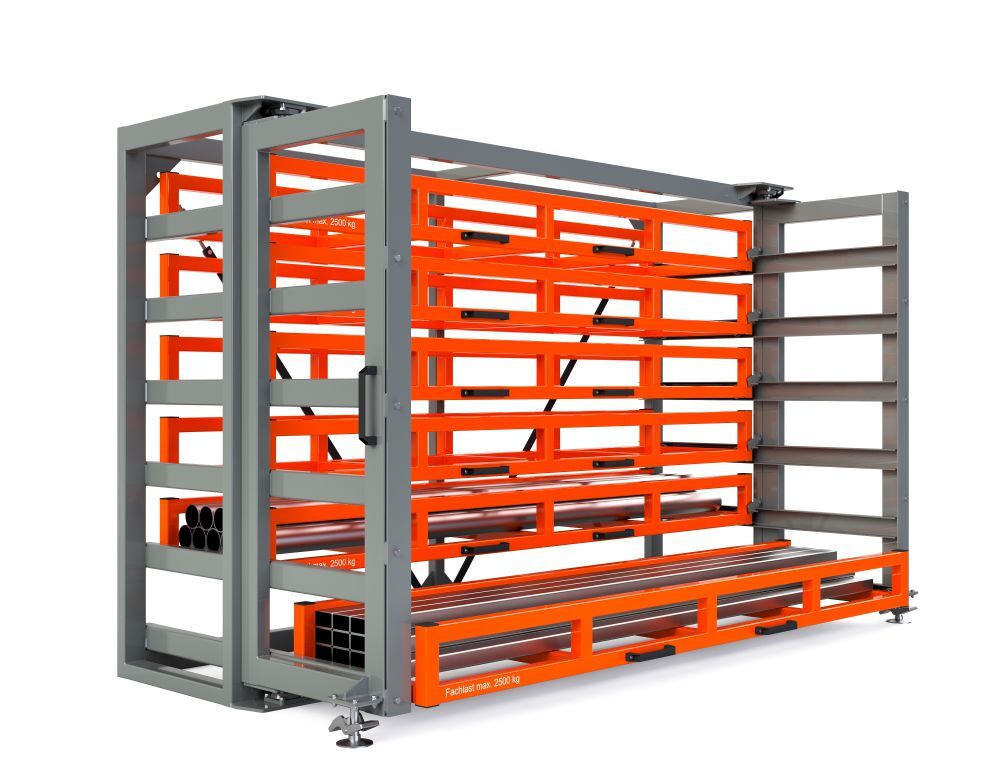 RR Kassetten Schubfachregal Typ RKS-S 800/6 3420x1340/2015x2200 mm RAL 2004