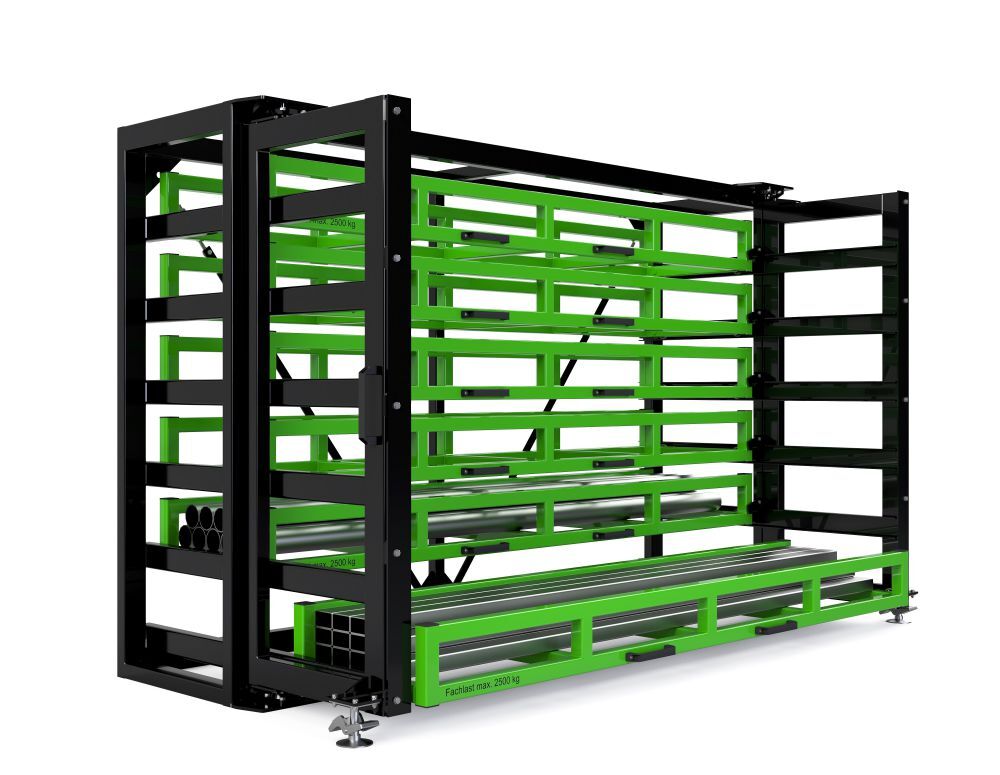 RR Kassetten Schubfachregal Typ RKS-S 800/6 3420x1340/2015x2200 mm RAL 6018