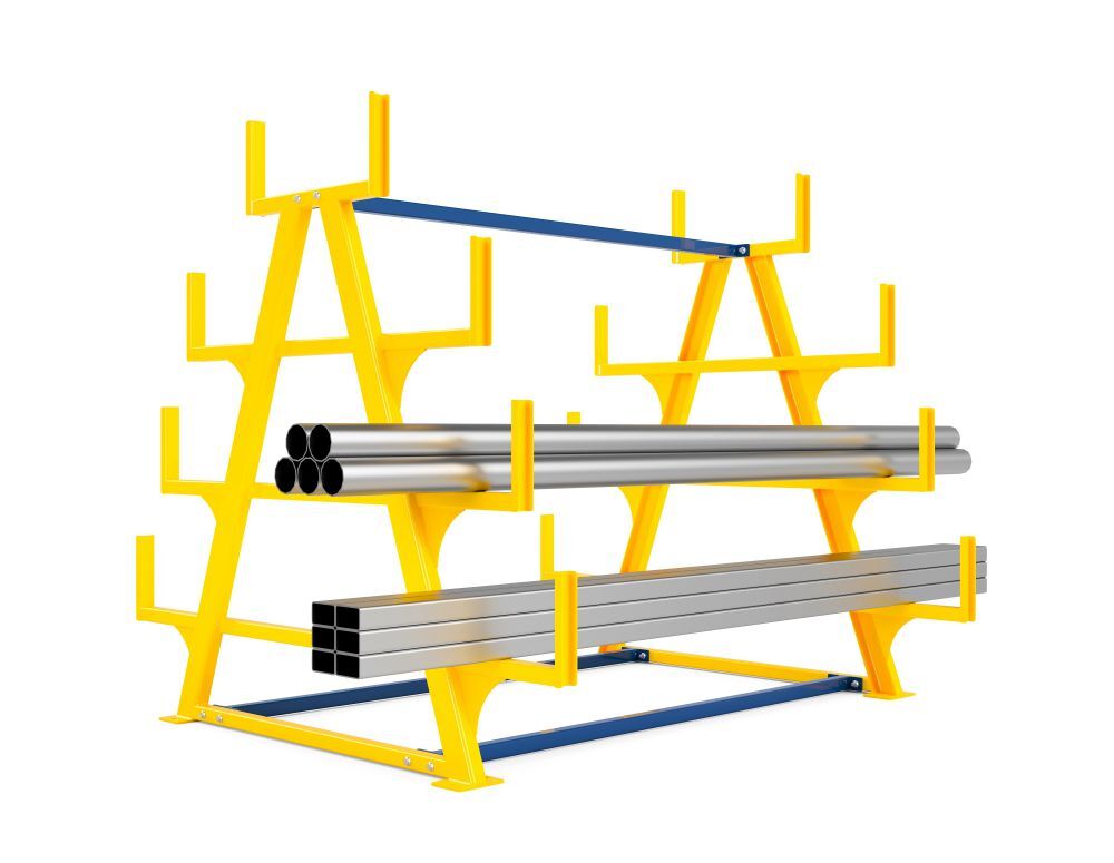 Produktbild RR Schwerlast Kragarmregal Typ RRK-S 600-3 2230 x 2510 x 1950 mm RAL 1023