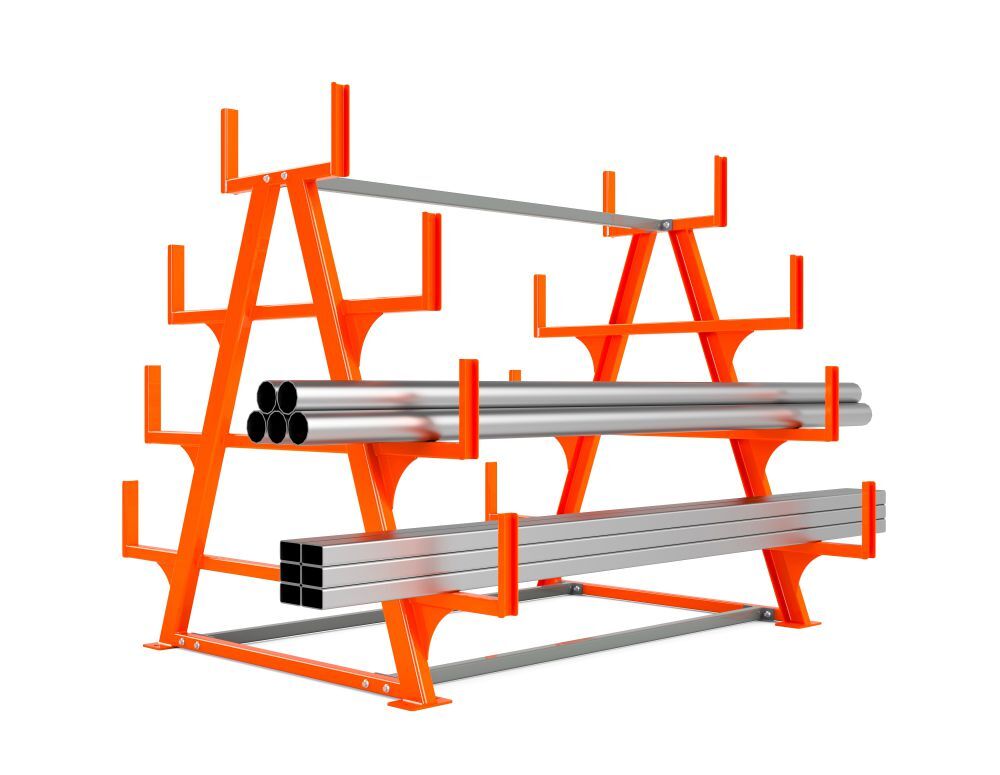 Produktbild RR Schwerlast Kragarmregal Typ RRK-S 600-3 2230 x 2510 x 1950 mm RAL 2004