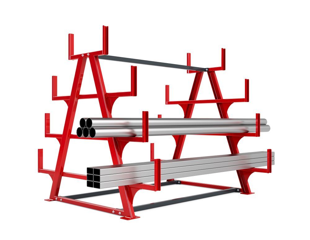 Produktbild RR Schwerlast Kragarmregal Typ RRK-S 600-3 2230 x 2510 x 1950 mm RAL 3000