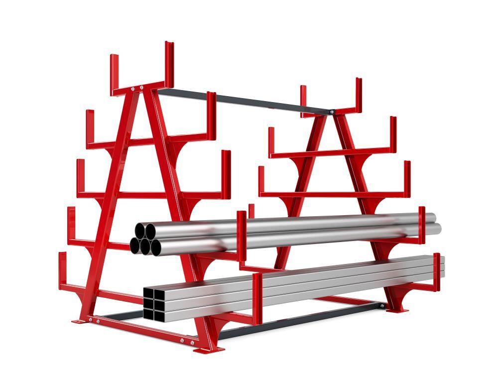 Produktbild RR Schwerlast Kragarmregal Typ RRK-S 400-4 2230 x 2395 x 2300 mm RAL 3000 