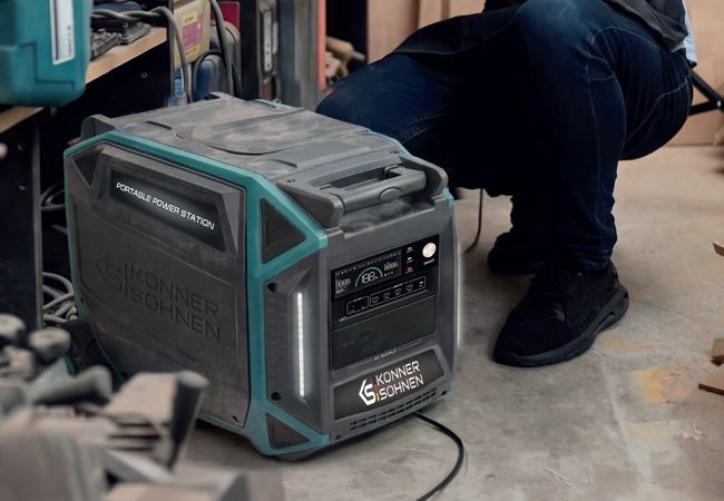 Generatoren der Marke Könner & Söhnen im Einsatz