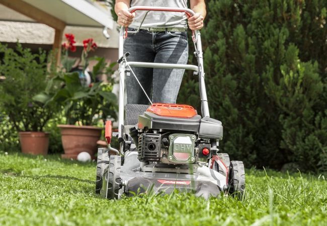 AL-KO Benzin-Rasenmäher Easy 4.60 SP-S im Einsatz