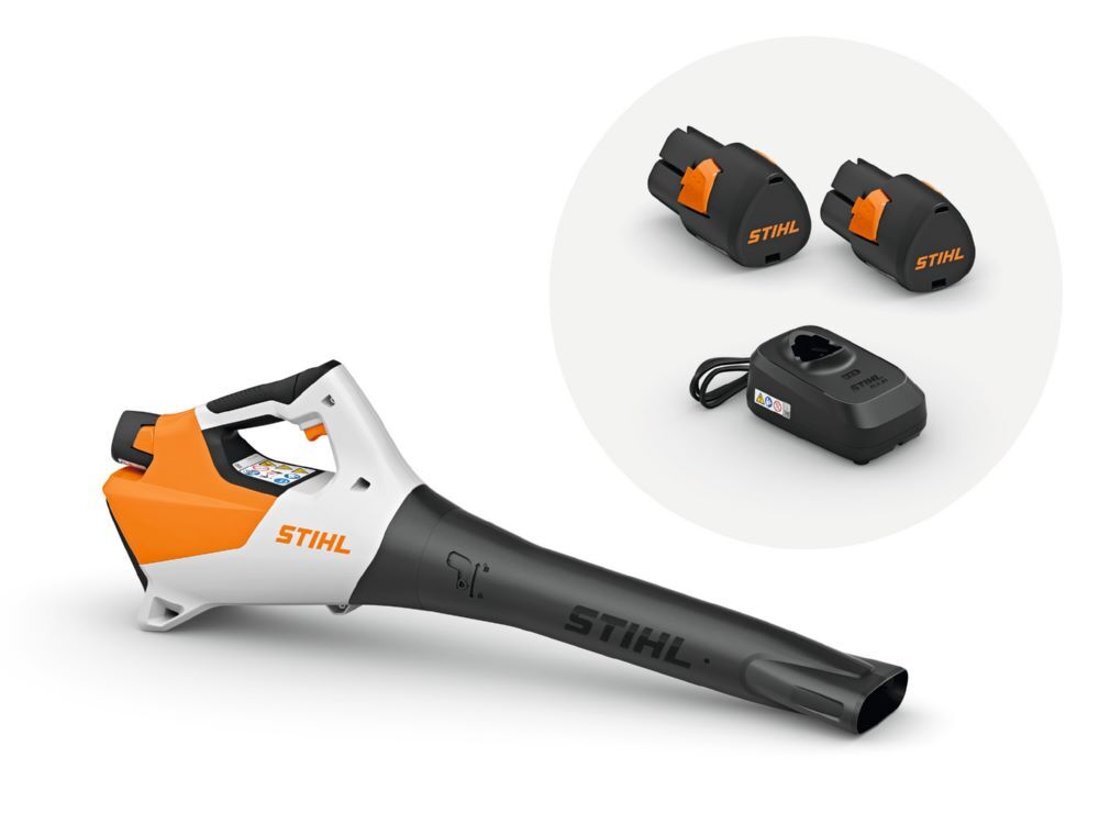 Produktbild STIHL Akku Laubbläser BGA 30 mit 2 Akkus AS2 und Ladegeröt ALS 31