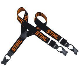 Stihl Hosenträger zum Knöpfen schwarz orange Produktbild Stihl Hosenträger zum Knöpfen schwarz orange