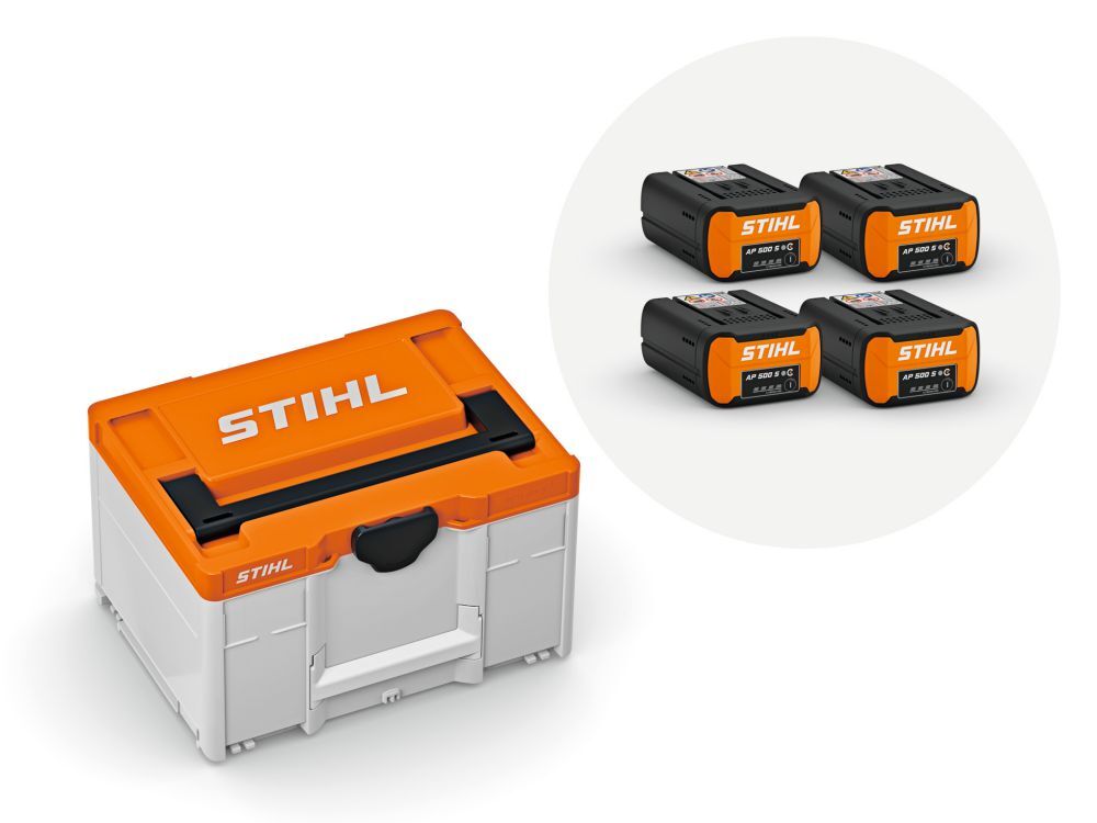 STIHL Power Box 4 mit 4x AP 500 S Produktbild STIHL Power Box 4 mit 4x AP 500 S