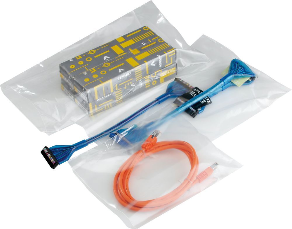 Trans-Pak PE-Flachbeutel, VE500,  500x600mm,  50my,  transparent Produktbild Trans-Pak PE-Flachbeutel, VE500,  500x600mm,  50my,  transparent