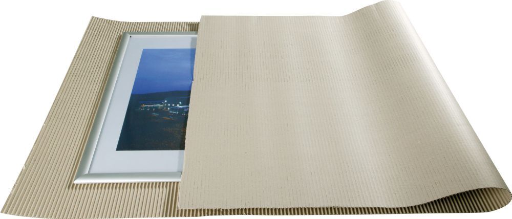 Trans-Pak Rollenwellpappe 1-wellig, 1200mm breitx70lfm 80g/qm Produktbild Trans-Pak Rollenwellpappe 1-wellig, 1200mm breitx70lfm 80g/qm