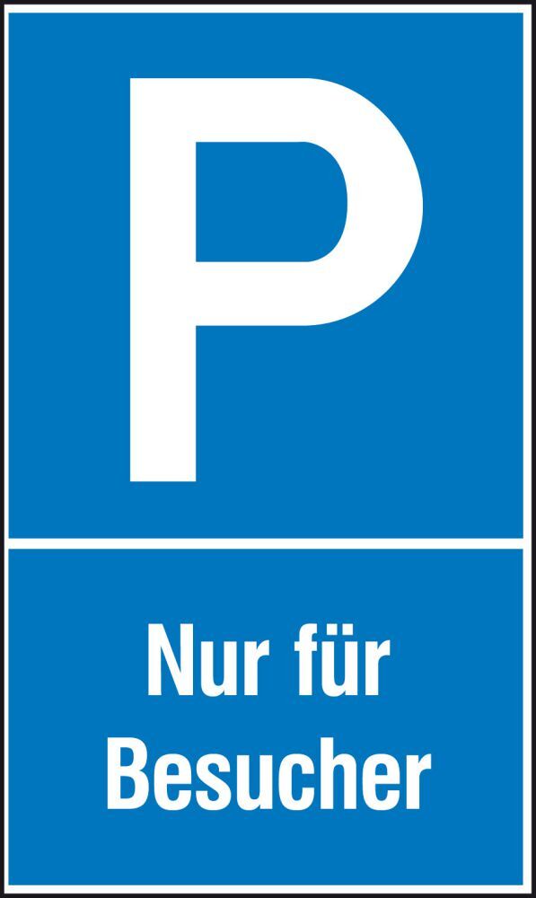 Parkplatzs. Nur f. Bes. Aluminium geprägt Produktbild Parkplatzs. Nur f. Bes. Aluminium geprägt