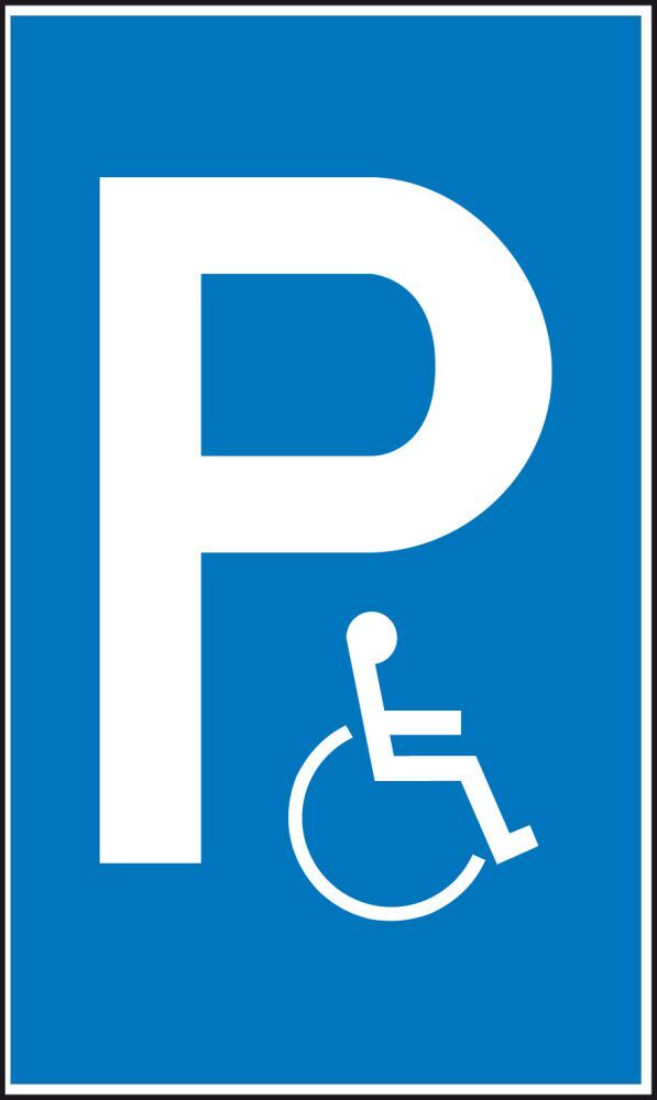 Parkplatzss. BehindertenpKunststoff (Polystyrol) Produktbild Parkplatzss. BehindertenpKunststoff (Polystyrol)