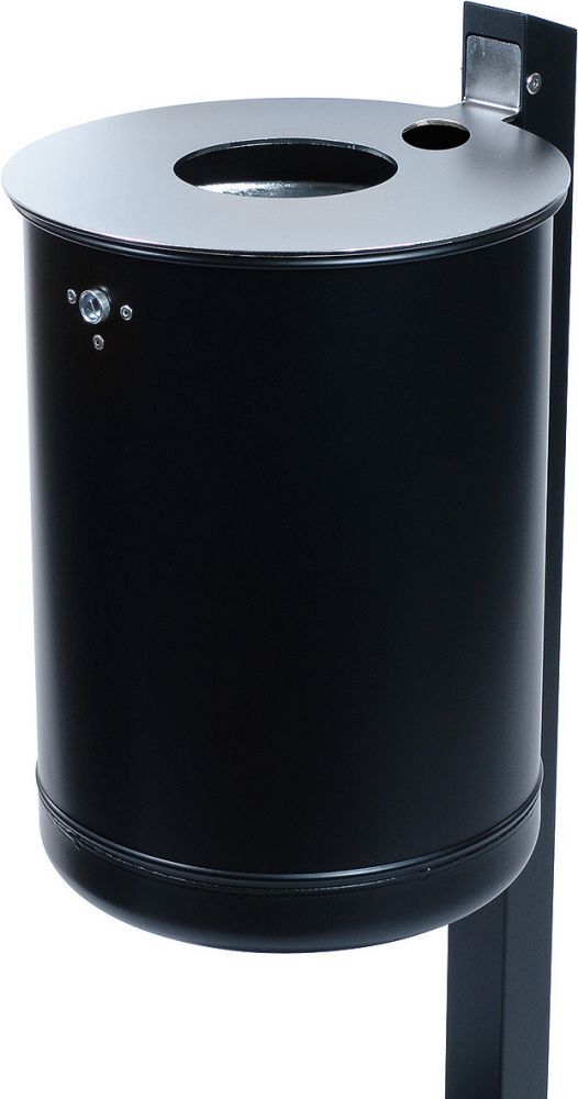 Renner Abfallsammler 50L schwarzinkl.Pfosten Produktbild Renner Abfallsammler 50L schwarzinkl.Pfosten