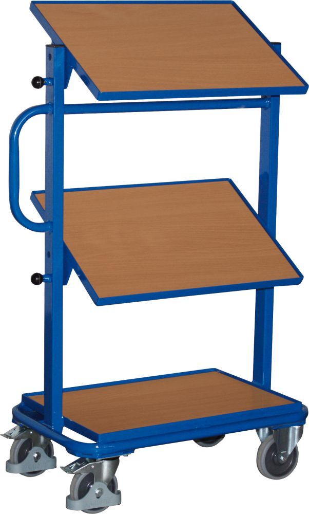 Variofit Beistellwagen 200 kg mit Bodenplatten neigbar Produktbild Variofit Beistellwagen 200 kg mit Bodenplatten neigbar