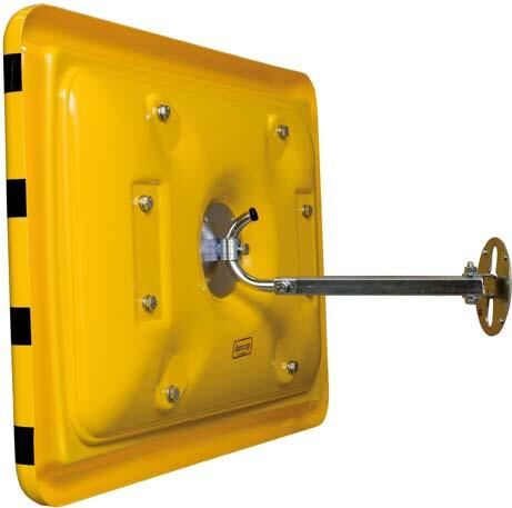 Dancop Industriespiegel gelb/schwarz 30x50 cm Produktbild Dancop Industriespiegel gelb/schwarz 30x50 cm bild 3