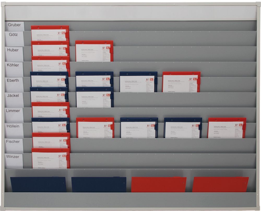 Eichner Planungstafel 1285mm 10 Schienen, A4 Produktbild Eichner Planungstafel 1285mm 10 Schienen, A4