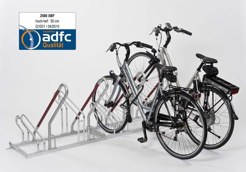 Wsm Fahrradständer Anlehnparker einseitig L1000mm,2EP,vzk. Wsm Fahrradständer Anlehnparker einseitig L1000mm,2EP,vzk.